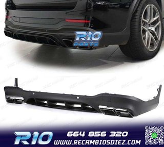 DIFUSOR MERCEDES GLC X253 15-18 LOOK AMG GLC63 PDC + COLAS E
