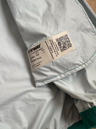 Cortavientos K-Way Jacques Plus verde original