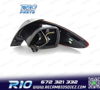 PILOTOS PARA PEUGEOT 206 98-09 ROJO GRIS