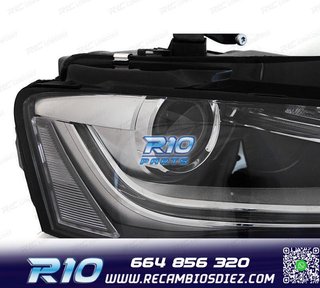 FAROS AUDI A4 B8 12-15 DRL NEGROS