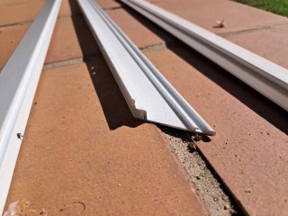 Listones aluminio lacado blanco