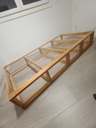 Cama nido doble de madera con 4 cajones