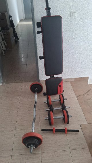 Banco de pesas ajustable