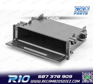 CAJA ALMACENAMIENTO RADIO 1-DIN UNIVERSAL 180*50*98 MM CON