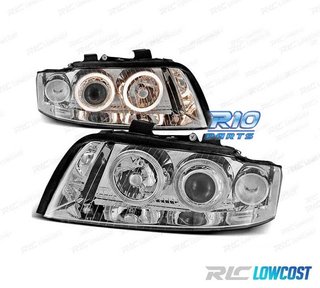 FAROS OJOS ANGEL AUDI A4 00-04 OJOS ANGEL CROMADOS