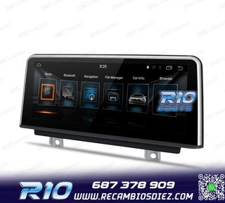 RADIO GPS ANDROID 14 BMW SERIE 3 SERIE 4 10,25"