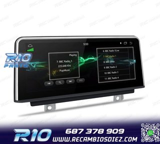 RADIO GPS ANDROID 14 BMW SERIE 3 SERIE 4 10,25"