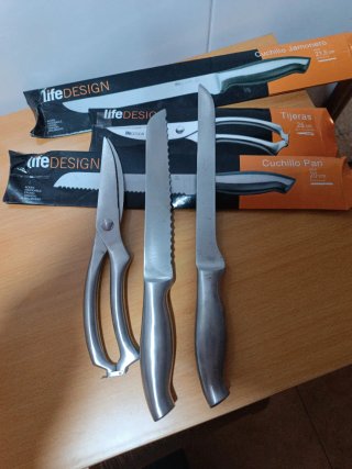 Set de Cocina lifeDESIGN: Tijeras, Pan y Jamonero