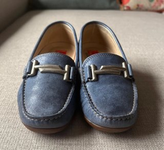 Mocasines Fluchos Azul Mujer