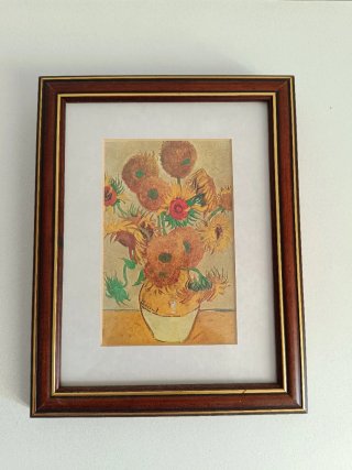 Cuadro Girasoles Van Gogh Marco Madera