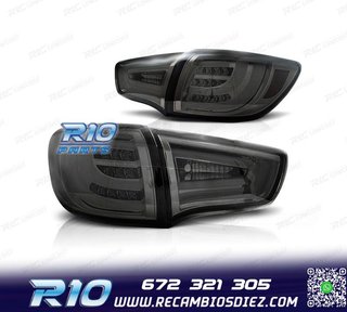 PILOTOS KIA SPORTAGE 09-14 LIGHT BAR FONDO NEGRO AHUMADO