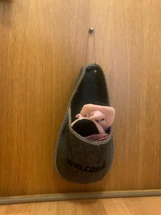 Zapatero colgante tela