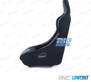 ASIENTO BAQUET UNIVERSAL ALCANTARA NEGRO LOOK POLE POSITION