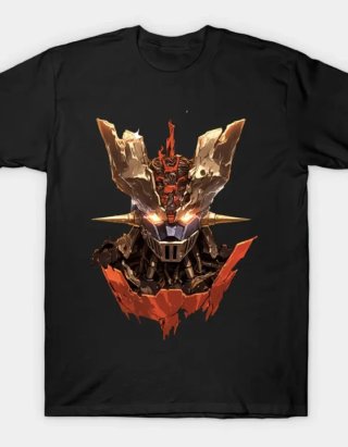Camiseta Mazinger Z Talla L/XL Negra.