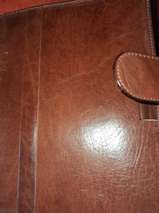 Agenda portadocumenti vera pelle