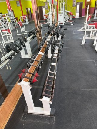 Pesas y mancuernas para gimnasio