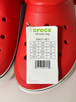 Ciabatte Crocs Taglia 39/40 Rosse
