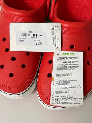 Ciabatte Crocs Taglia 39/40 Rosse