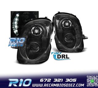 FAROS ALFA ROMEO MITO 08- LUZ DIURNA REAL FONDO NEGRO