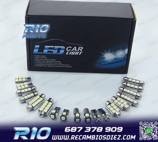 KIT 16 BOMBILLAS LED INTERIOR PARA SEAT TOLEDO MK2 1 M 1M2 9