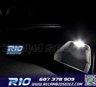 KIT 16 BOMBILLAS LED INTERIOR PARA SEAT TOLEDO MK2 1 M 1M2 9