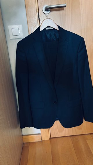 Traje Hombre Slim Fit Azul Talla L NUEVO !!!