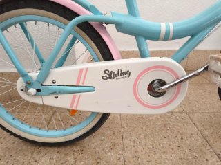 Bicicleta infantil paseo azul y rosa 20 pulgadas