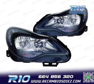 FAROS PARA OPEL CORSA D 11-14 FONDO NEGRO