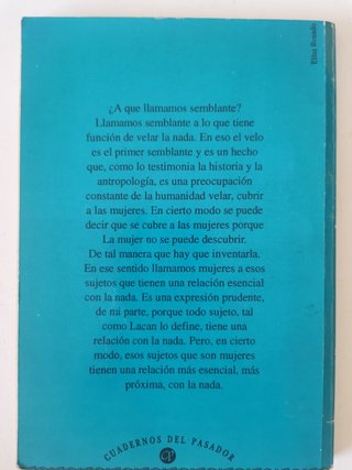 De mujeres y semblantes. Jacques-Alain Miller.