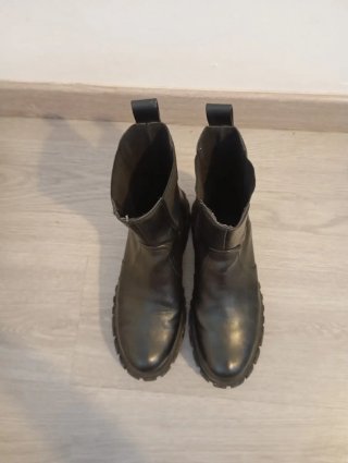 Botines negros plataforma