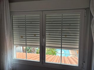 Lote ventanas y puerta aluminio blancas