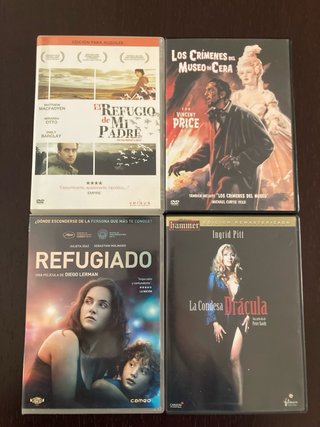 Películas DVD distintos géneros 5€ unidad