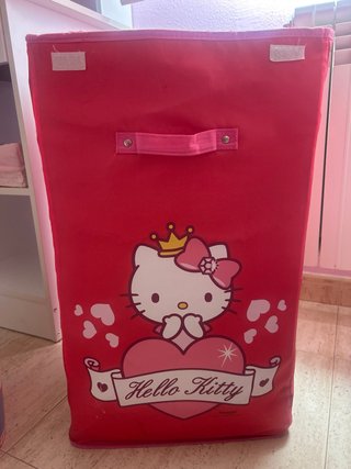 Cesto de tela para juguetes Hello Kitty