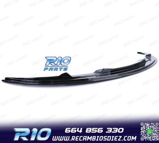 SPOILER LIP BMW E90 E91 08-12 LOOK M NEGRO BRILLO