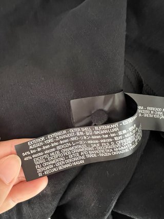 Vestido Zara negro escote bandeau