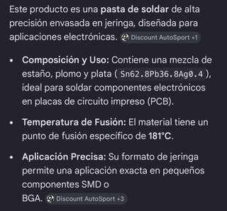 Pasta Soldadura Alta Precisión