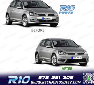 PARAGOLPES DELANTERO VOLKSWAGEN VW GOLF 7 12-17 LOOK R LINE