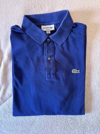 Polo Lacoste Azul Talla M