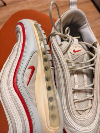 Nike Air Max 98 Vintage Beige/Rojo