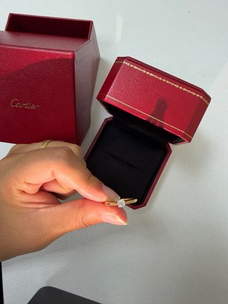 Anillo Cartier Oro 18k Solitario