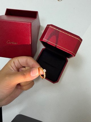 Anillo Cartier Oro 18k Solitario