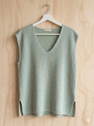 Chaleco punto Easy Wear verde talla L