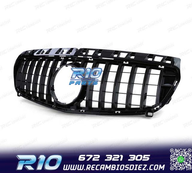 PARRILLA MERCEDES CLASE A W176 12-15 LOOK GT NEGRO BRILLO