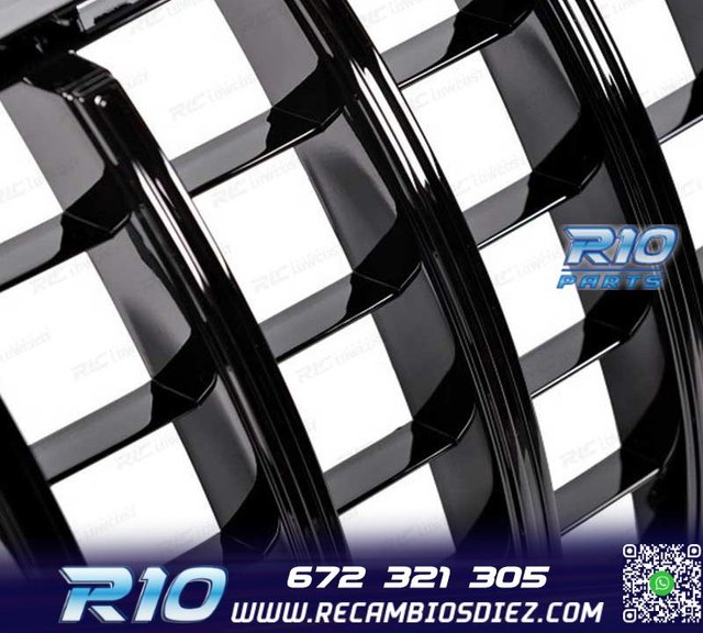 PARRILLA MERCEDES CLASE A W176 12-15 LOOK GT NEGRO BRILLO