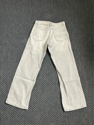 Pantalones Bershka grises clarito anchos
