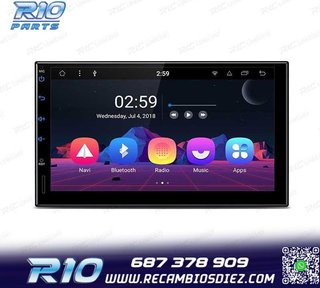 RADIO GPS ANDROID 8.1 7" OCTA-CORE 2DIN MULTIMEDIA PANTALLA