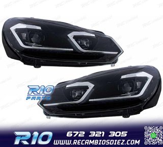 FAROS VOLKSWAGEN VW GOLF 6 08-13 LOOK SILVER GOLF 7 DINAMICO