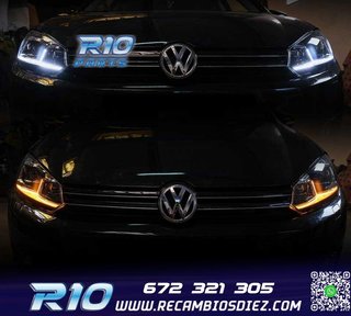 FAROS VOLKSWAGEN VW GOLF 6 08-13 LOOK SILVER GOLF 7 DINAMICO