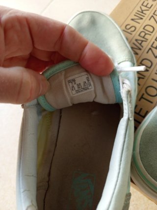 Zapatillas Vans Verde/Blanco Talla 38