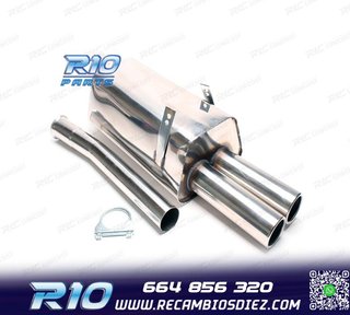 SILENCIOSO ESCAPE BMW SERIE 3 E36 L6 1991-1998 INOX x2